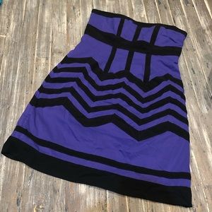 Strapless Purple Dress sz M Forever 21